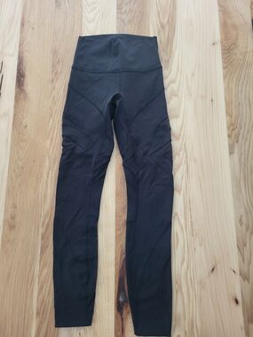 Lululemon Wunder Under  Leggings With Mesh